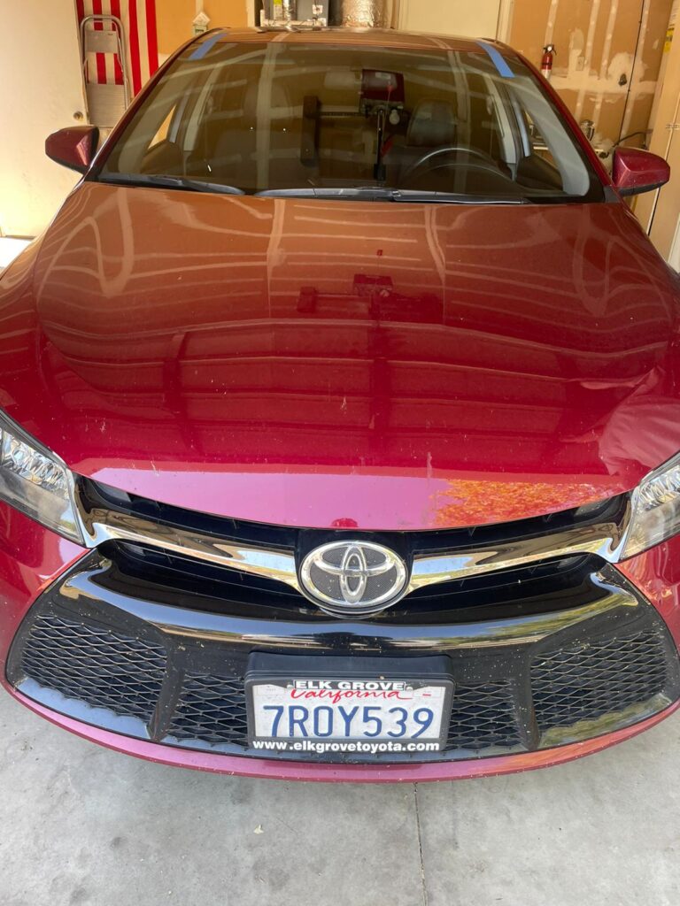 2016 Toyota Camry Windshield Replacement in Elk Grove CA 95758